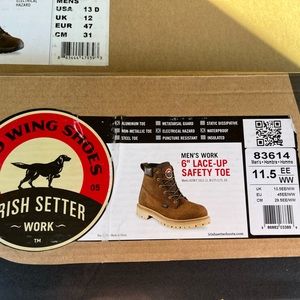Red Wing Irish Setter work boots, Men’s 11.5EE